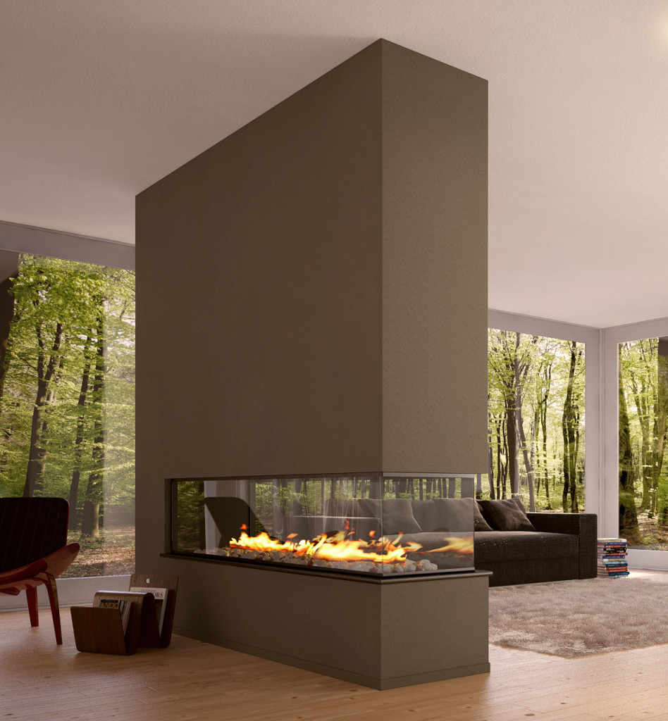 Cheminee maison moderne