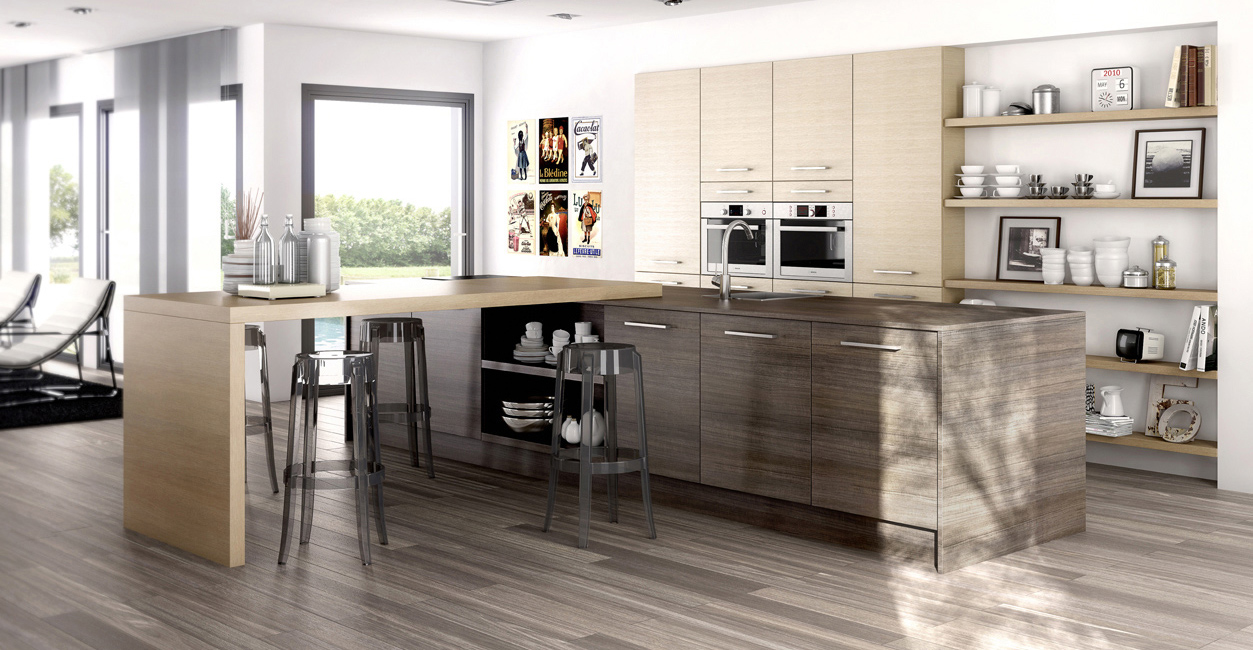 Cuisine americaine meuble: tendances cuisine aménagement meuble ...