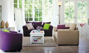 decoration maison decoration maison en violet et beige