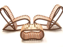 Mobilier de jardin design bois