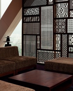 cloison deco bois arabesque