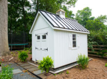 construire abri de jardin blanc