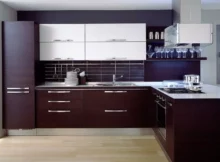 Armoire de cuisine modele en style contemporain