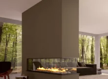 Cheminee moderne a gaz