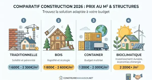 Comparatif construction 2026